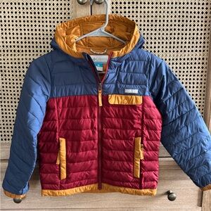 Columbia Kids Puffer Jacket - Red, Blue, and Gold